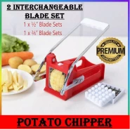 Jumbo Interchangeable Vegetable Potato Chips Cutter Slicer Chopper - Multi-colour