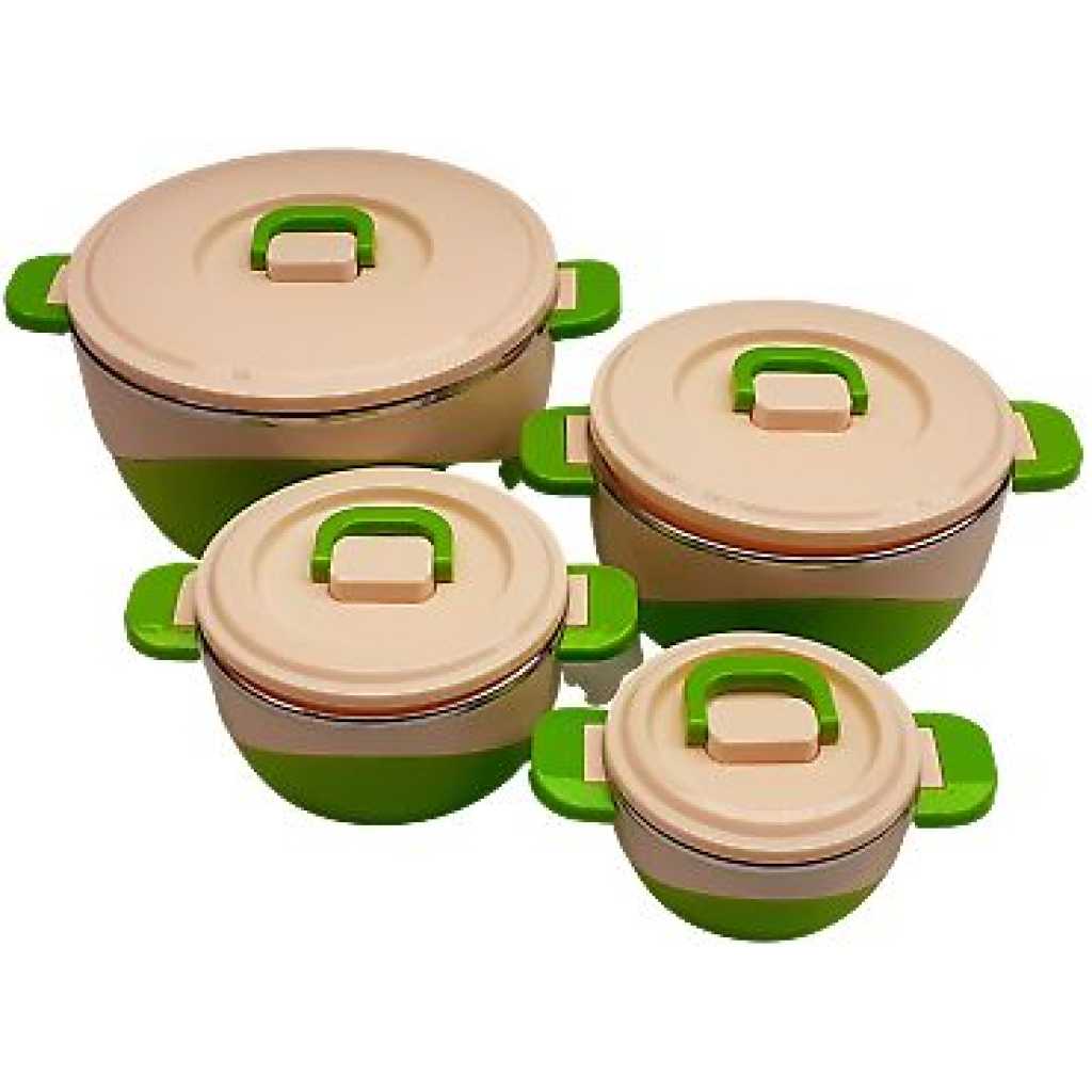 4 Pieces Insulated Hot Pot Dishes Food Container Casseroles - Multi-colour