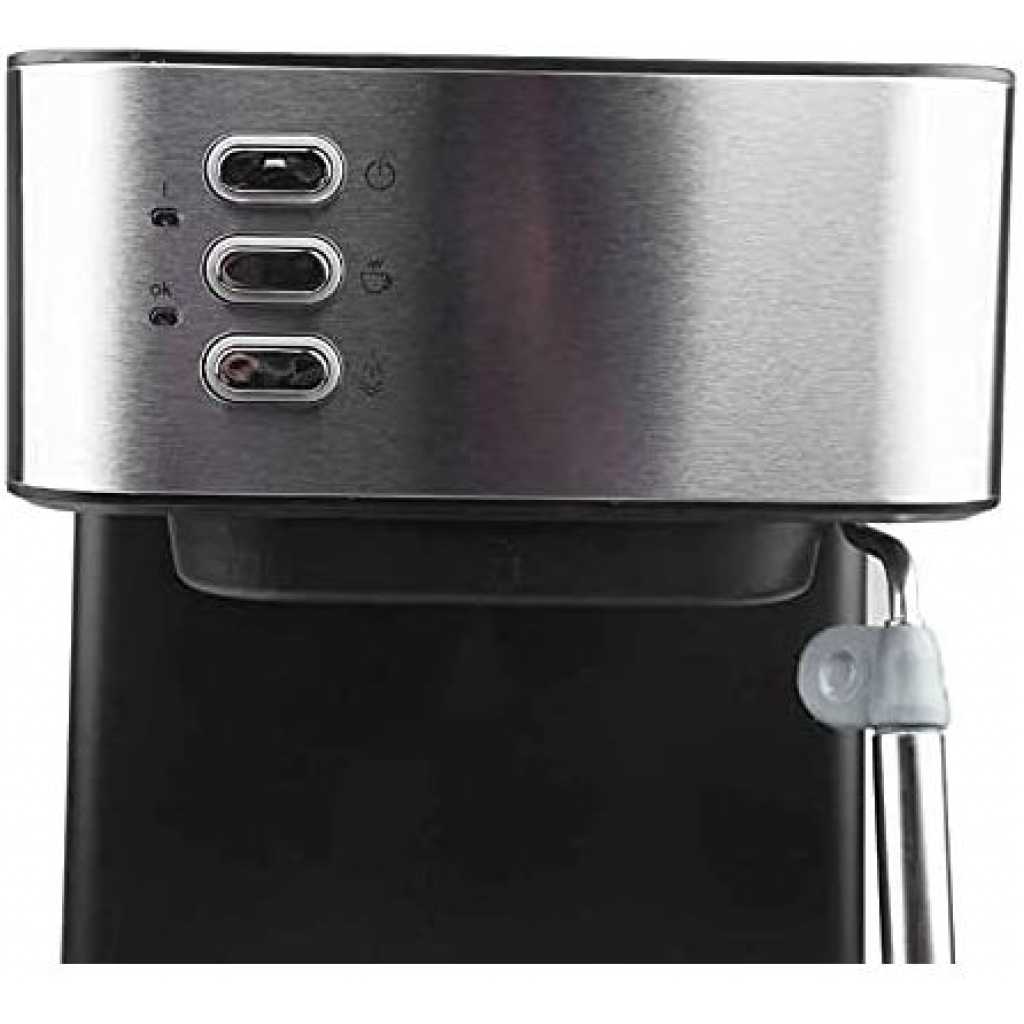 Dsp 1.6 Litre Electric Espresso Coffee Maker Machine- Silver