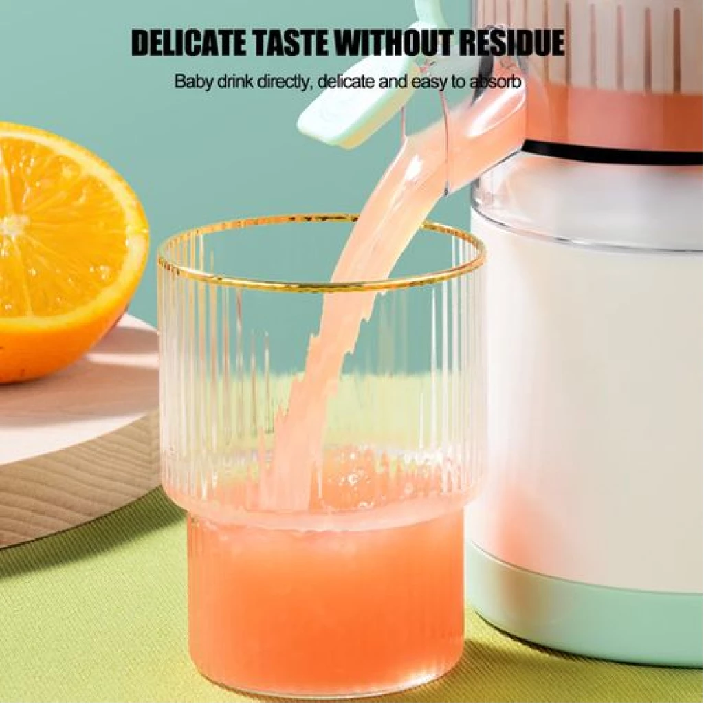 Portable Electric Citrus Juicer Rechargeable Hands-Free Orange Juicer Lemon Squeezer with USB and Cleaning Brush