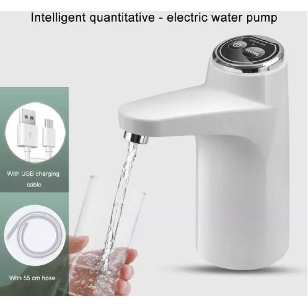 Smart Touch Switch Intelligent USB Rechargeable Water Pump Bottle Dispenser - Multi-colours