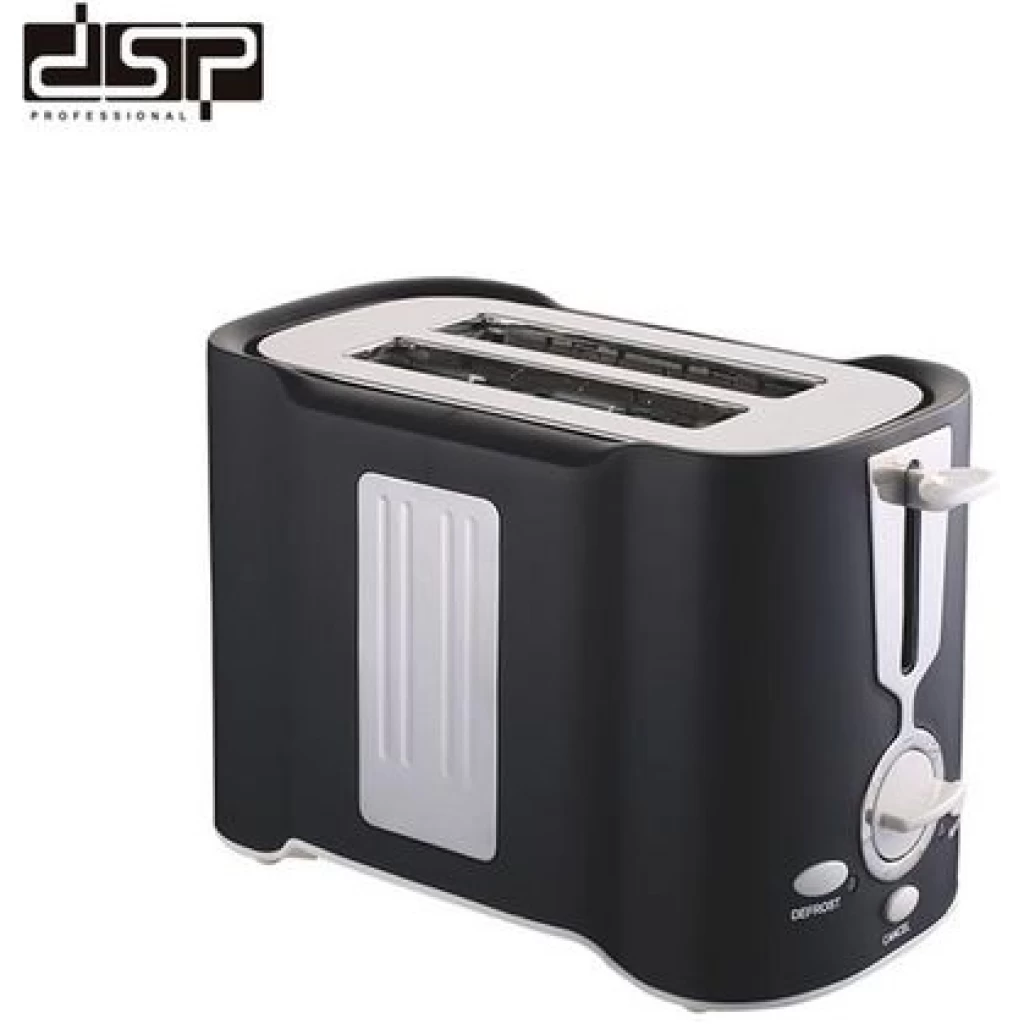 Dsp Light Food 2 Slice Electric Breakfast Bread Toaster Oven -Black, White