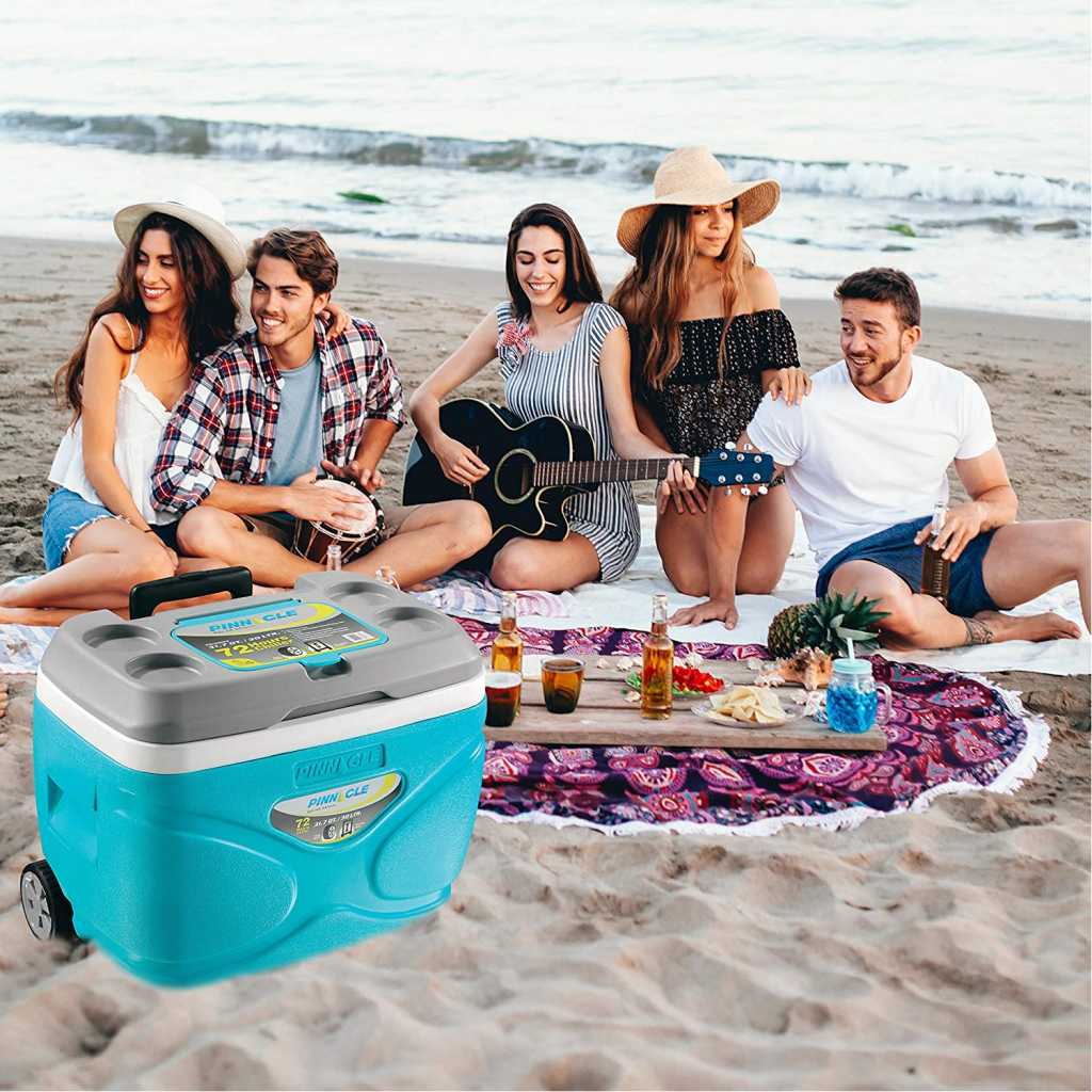 Pinnacle Prudence Ice Cooler Box (Keeps Cold Upto 72 Hours) (66L Blue)