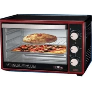 Electro Master EM-EO-1418HPR 35L Oven With Hot Plate & Rotisserie - Black/Maroon