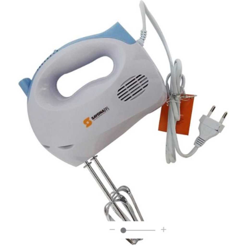 Sayona SJ-6800 Hand Mixer With Blades & Dough Hooks - White