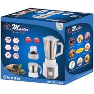 Electro Master EM-BL-1069 3-in-1 Stainless Steel Blender -1.5L White Countertop Blenders TilyExpress