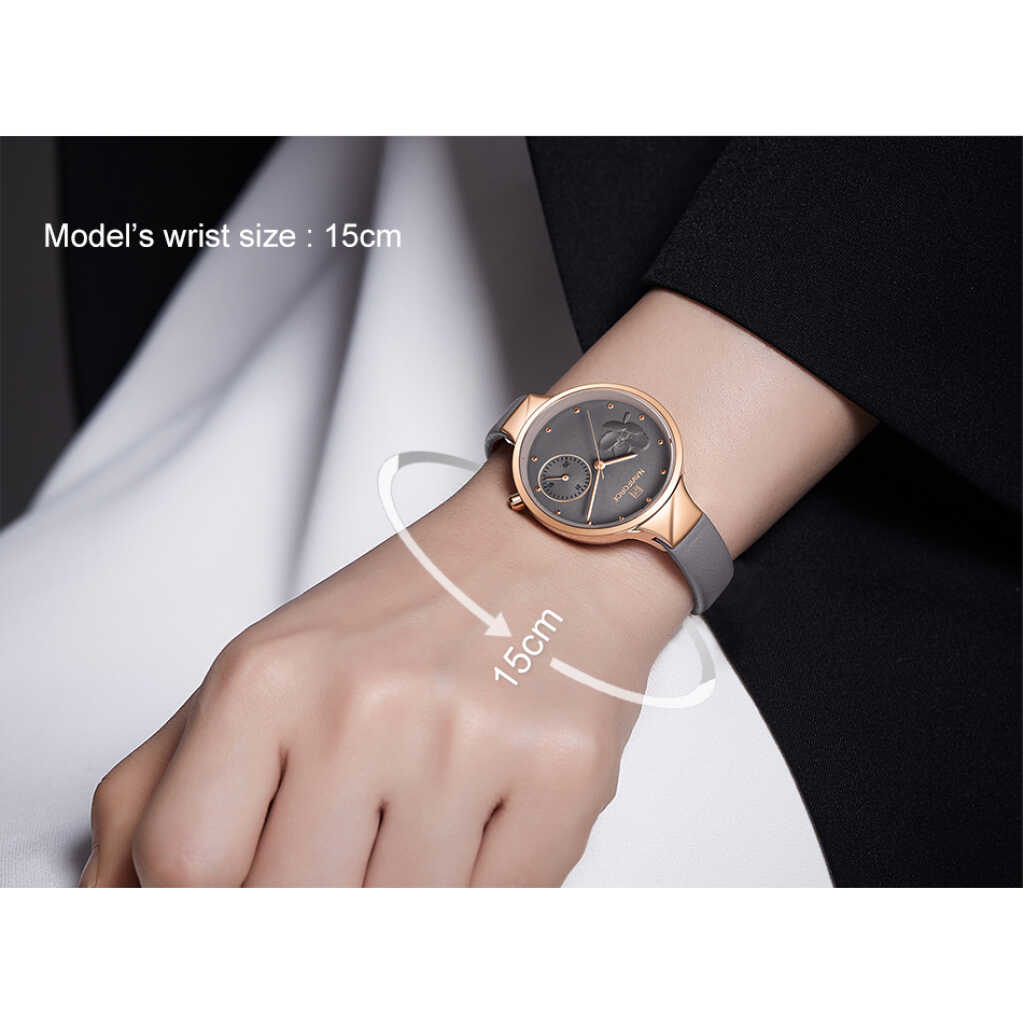 NAVIFORCE Fashion Women Watch Luxury Ladies Wristwatch Genuine Leather Bracelet Classic Female Watches NF5001L
