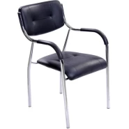 Modern Vistor Office Chair - Black