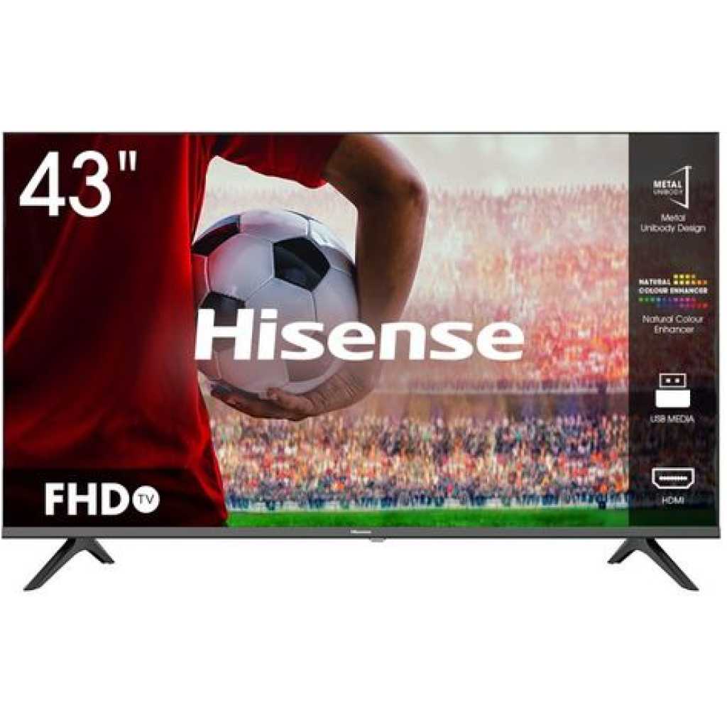 Hisense 43 Inch Digital TV Full HD With Inbuilt Free To Air Decoder 43A3G - Black