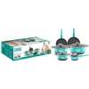 Winningstar Non-Stick Saucepans Cookware Set With Milk Pan Soup Pot Deep Frying Pan- Green.