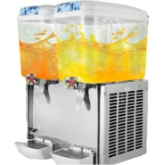 Commercial Cold Beverage Dispenser - 9.5 Gallon Juice Dispenser Machine for Cold Drink,2 Tap Tank- Multi-colours.