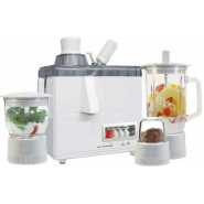 Dsp 4 In1 Glass Food Processor,Extractor,Mixer, Blender - White.