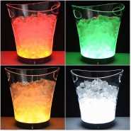 5L Led Ice Bucket Color Changing Plastic Champagne Wine Ice Bucket - Multi-colours