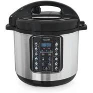 Saachi 16 In 1 Multi Function 8L Electric Pressure Cooker Rice Cooker Steamer - Silver.