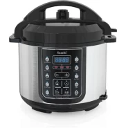 Saachi 14 In 1 Multi Function 5L Electric Pressure Cooker Rice Cooker Steamer - Silver.