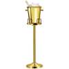 Wine Champagne Ice Bucket Stand Rack Without The Bucket-Gold.