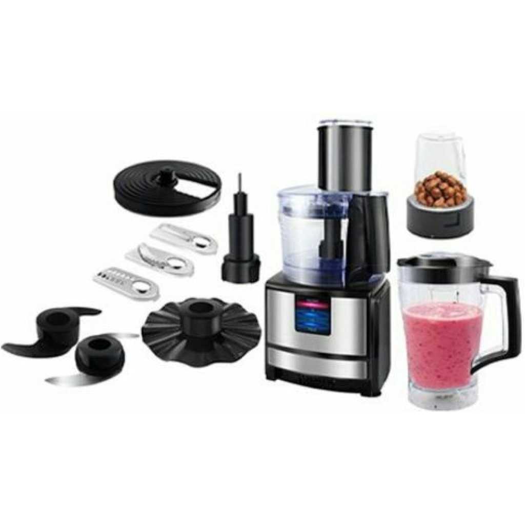 Dsp 9 In1 Salad Maker With Juicer Extractor Blender Food Processor Dicing Kit- Black.