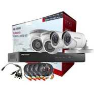 Hikvision 4ch Turbo HD CCTV Camera Surveillance Kit - White