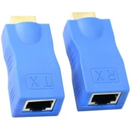 HDMI Extender By Cat-5e/6 Cable -Blue