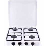 Starlux 4 Burner Gas Stove Cooker Plate With Automatic Ignition - White.