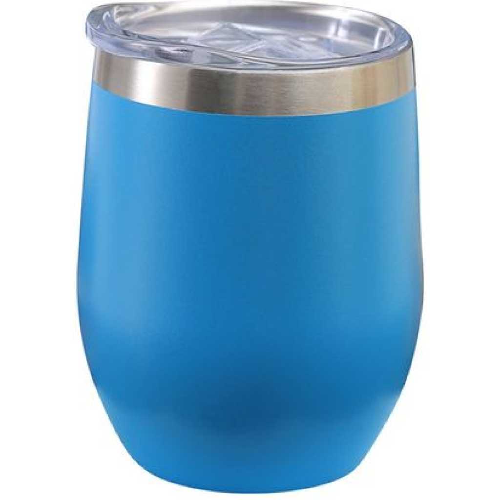 12oz U-shaped Stainless Steel Thermos Cup Double-Layer Wine Pot Belly Cup- Multi-colours.