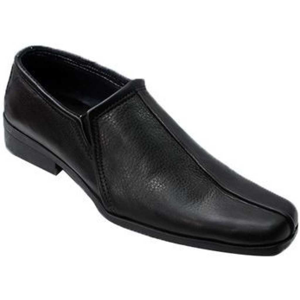 Men's Faux leather Shoes-Black
