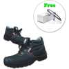 Boots Steel Toe With 1 Free Goggle - Black