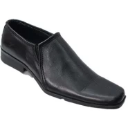 Men's Faux leather Shoes-Black