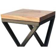 Side Stool UG12P4 - Brown, Black