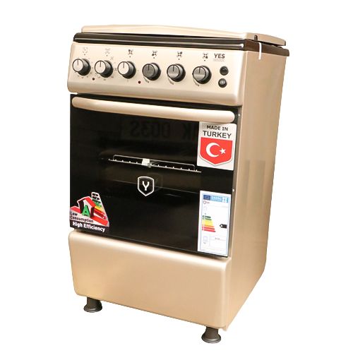 Yes YS-6640FBB- 60cmX60cm 4 Gas burner Cooker - Gold