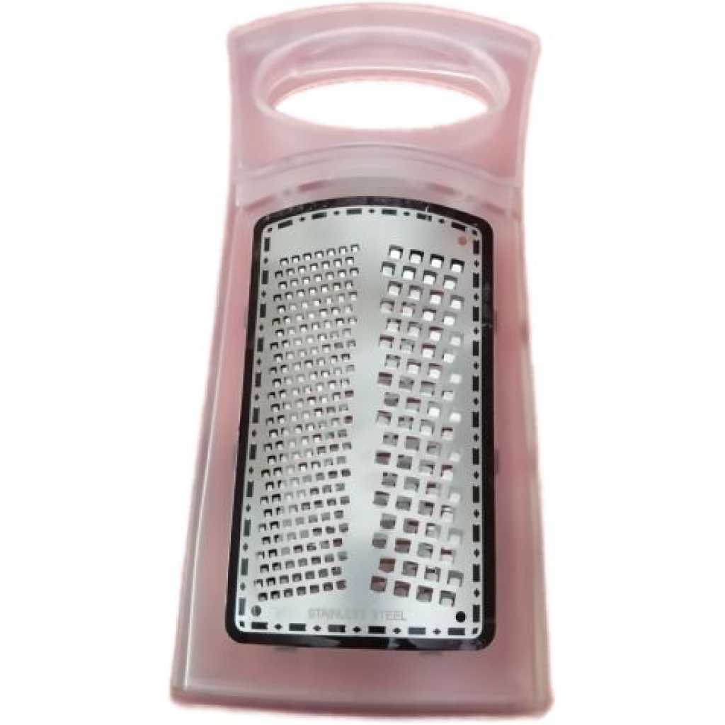 Multi Function 3 Blade Grater For Vegetables Potato Shredder Cheese Cutter - Silver.