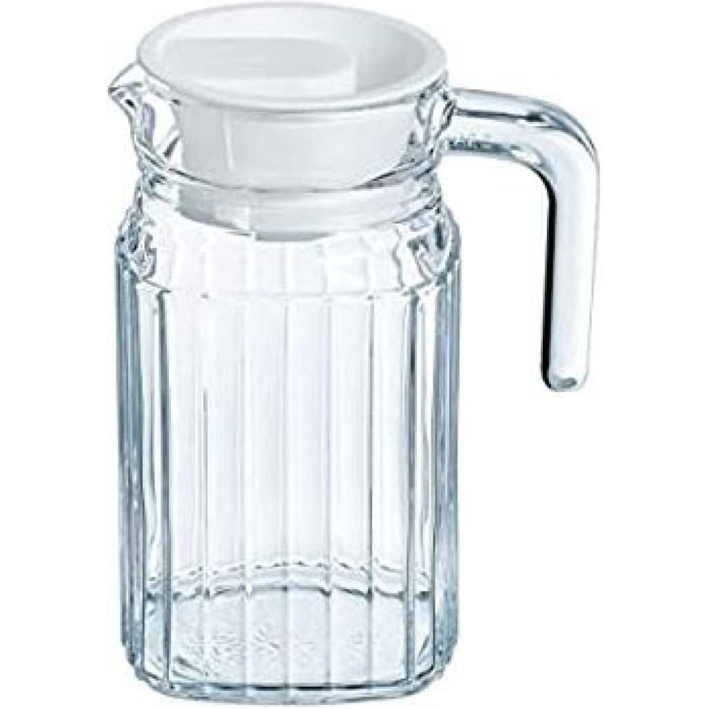 Luminarc 0.5 Litre Glass Juice Water Fridge Jug-Colorless