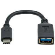 USB C to USB A Female Cable - Black