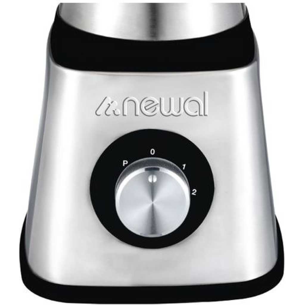 Newal Glass Jar Ice crushing Blender 1.5L NWL-3047 - Silver, Black