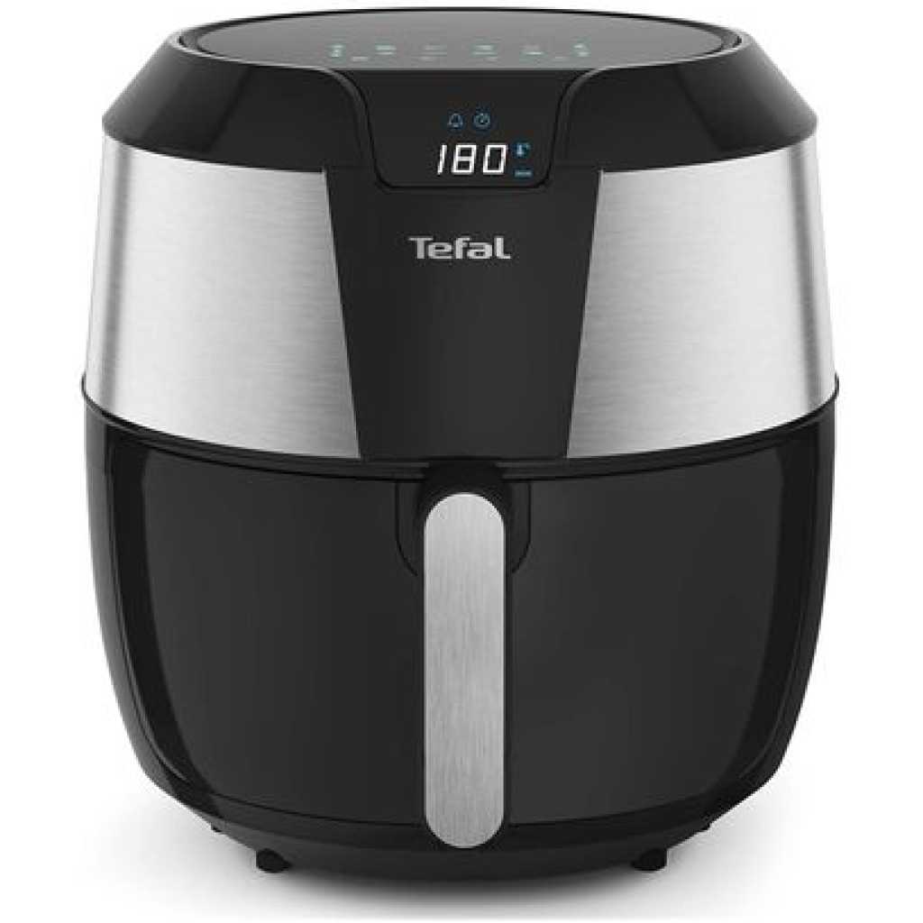 TEFAL 5.6L (1.6KG) Easy Fry Oil-less Air Fryer XXL, 1800 Watts, Black / Silver, Plastic / Stainless Steel, EY701D28, 1 year warranty