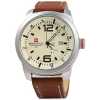 Naviforce Men's Leather Straps Watch - Brown