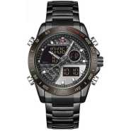Naviforce Men's Chronograph Analog And Digital Watch - Black