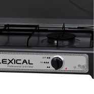 2 Burner Gas Cooker Stove With Lid -Black.