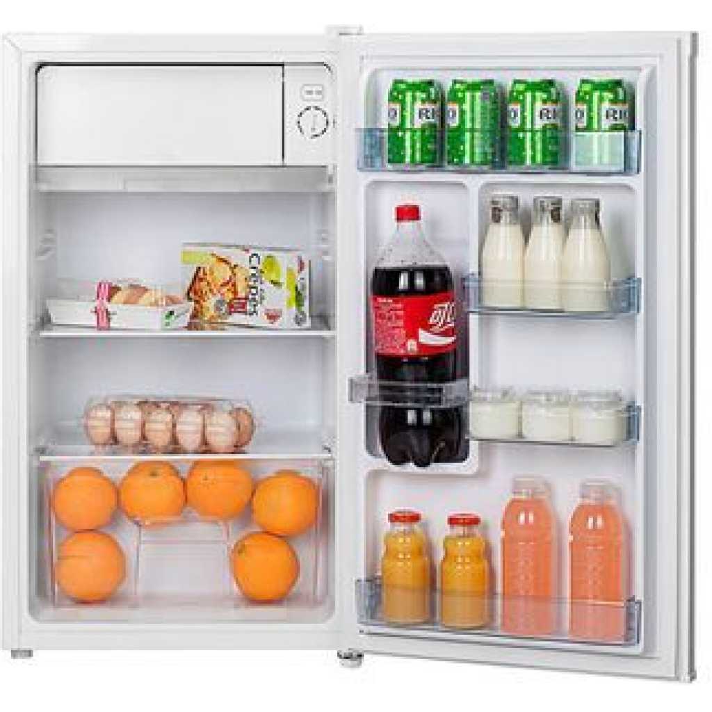 Hisense 120 Litres Fridge RR120DAGS; Single Door Defrost Refrigerator - Silver