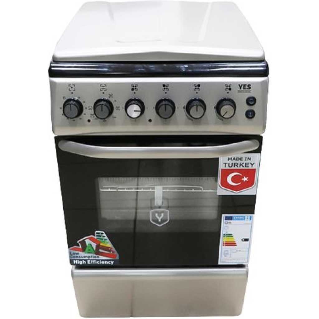 Yes YS-5540GTB 50cmX50cm 4 Gas Burner Cooker – Silver Gas Cookers TilyExpress 5