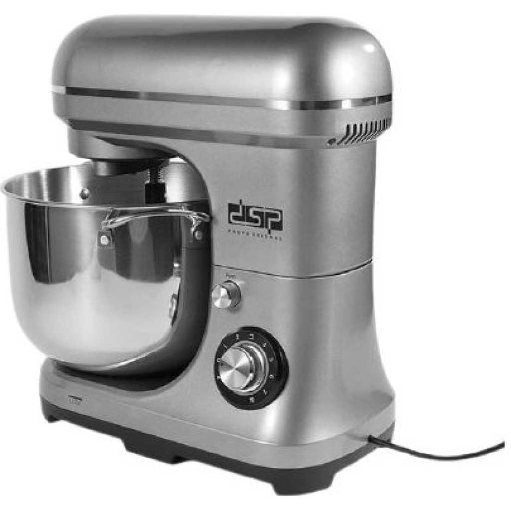 Dsp 10L, 8 Speed Blender Dough Hand Stand Mixer Food Processor- Silver