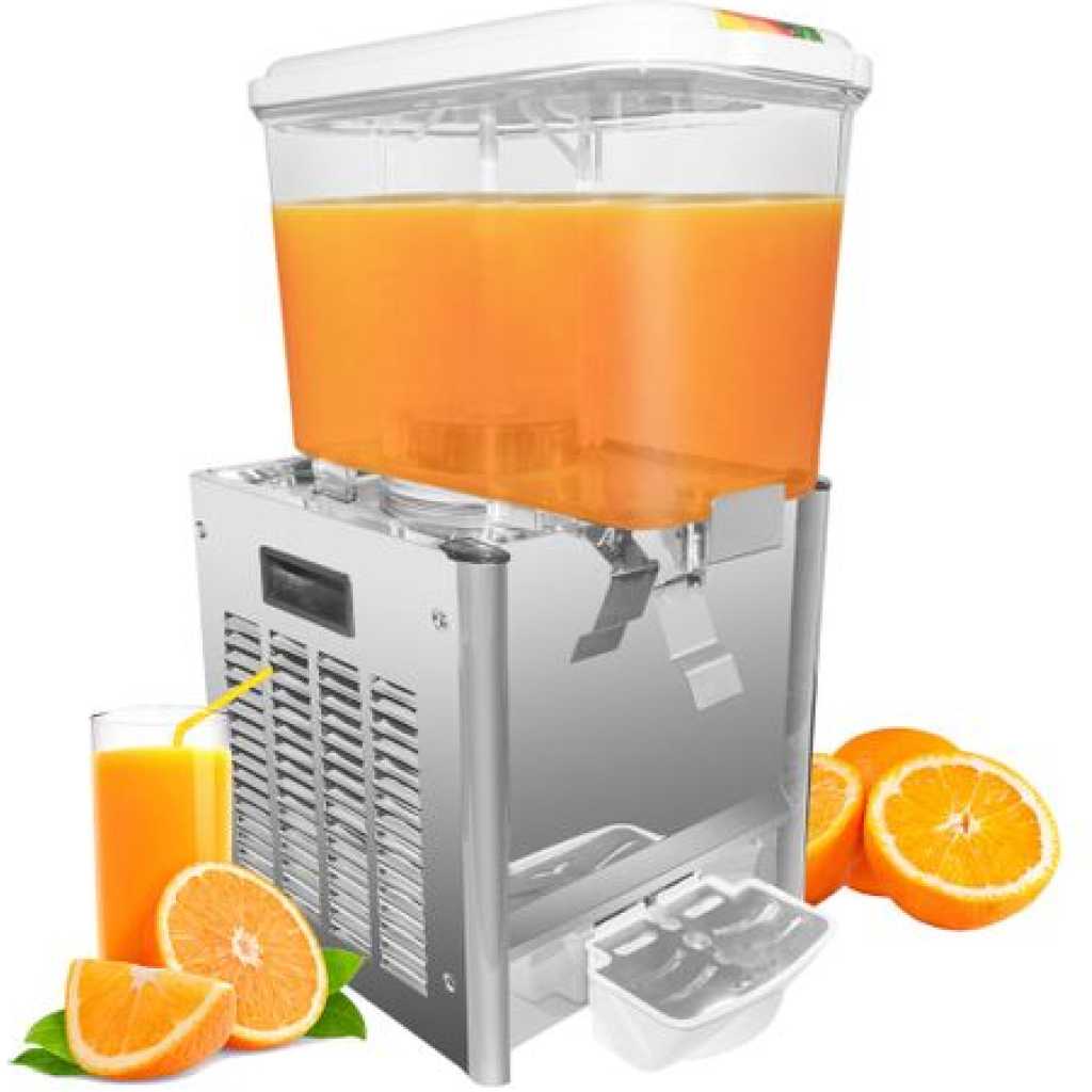 Commercial Cold Beverage Dispenser - 9.5 Gallon Juice Dispenser Machine for Cold Drink, 1 Tap Tank- Multi-colours.