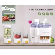 Dsp 4 In1 Glass Food Processor,Extractor,Mixer, Blender – White. Food Processors TilyExpress