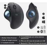Logitech Ergo M575 Wireless Trackball Mouse – Graphite Mouse TilyExpress