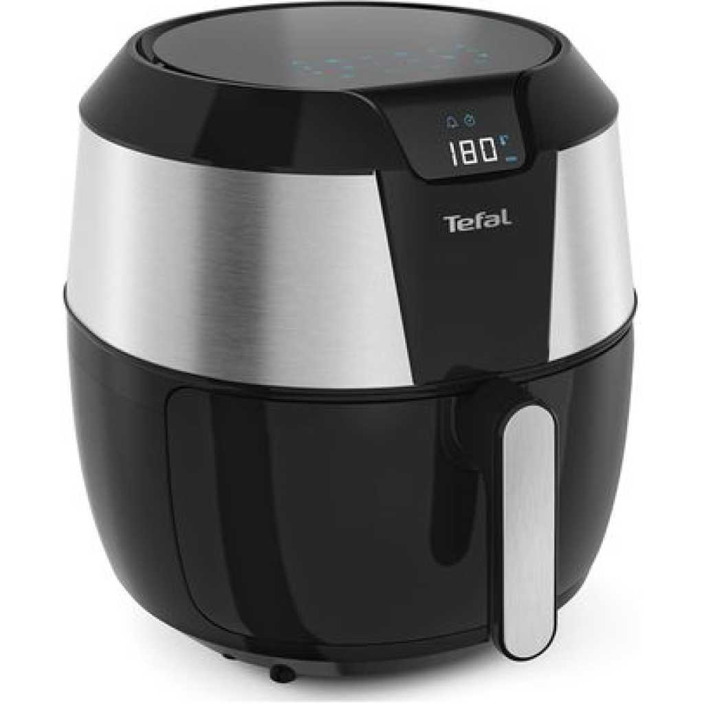 TEFAL 5.6L (1.6KG) Easy Fry Oil-less Air Fryer XXL, 1800 Watts, Black / Silver, Plastic / Stainless Steel, EY701D28, 1 year warranty