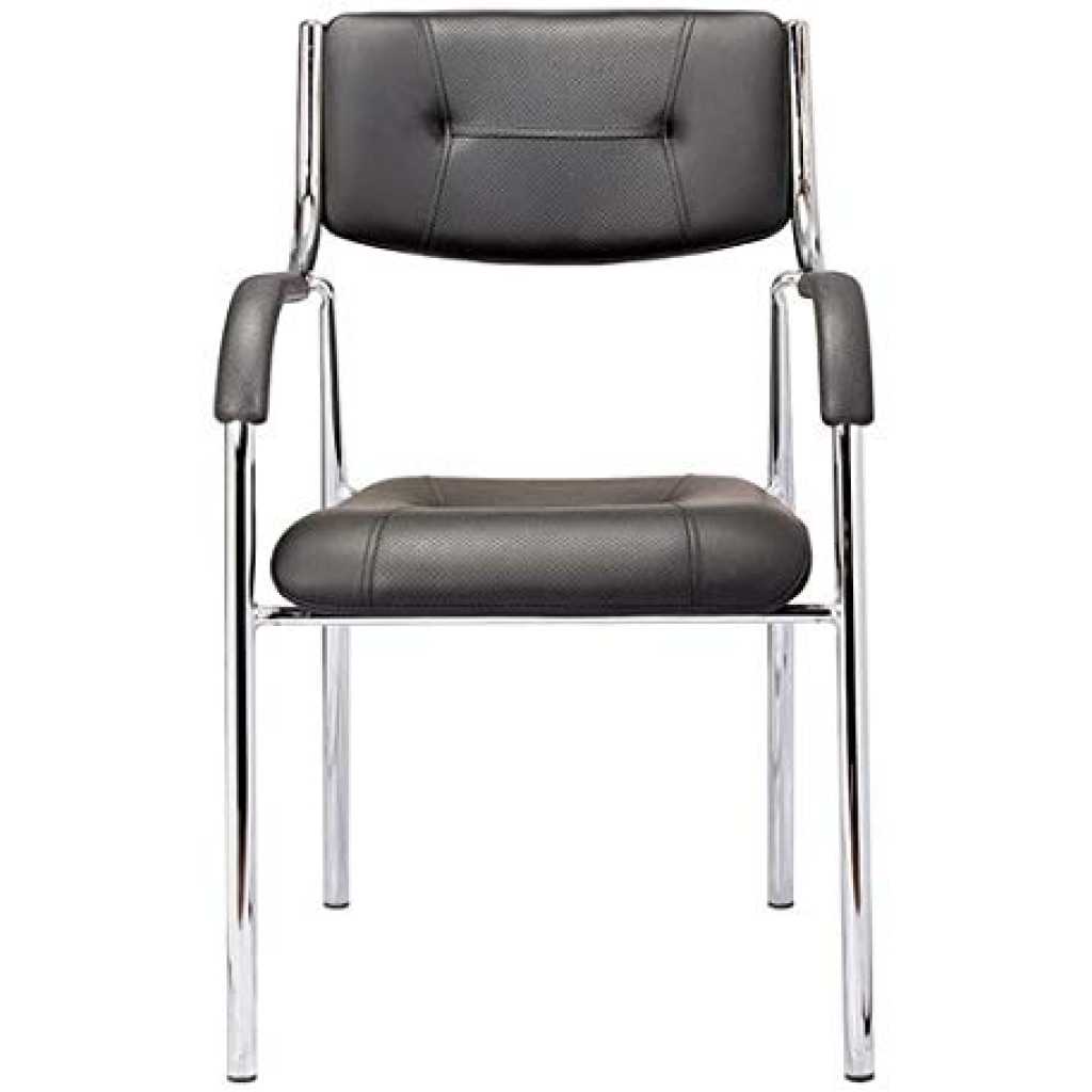 Modern Visitor Office Chair - Black