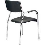 Modern Visitor Office Chair – Black Chairs TilyExpress