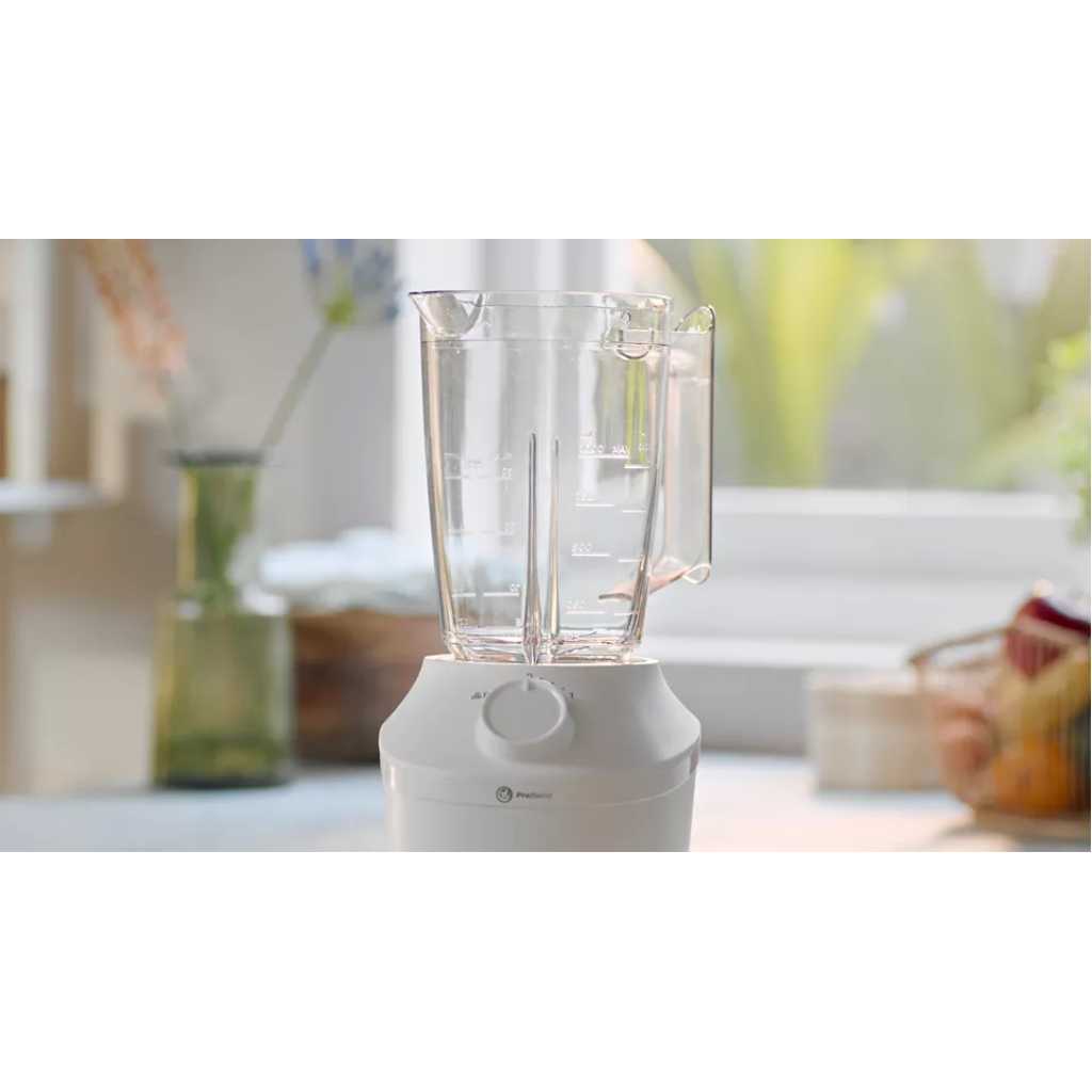 Philips Blender 3000 Series, ProBlend System, 1.9L Maximum Capacity, 1L Effective Capacity, 450W, 1 Speed Setting + Pulse, Plastic Jar, White, (HR2041)