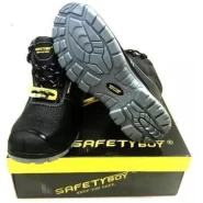 Safety Boy Heavy Duty Men's Boots Shoes - Black