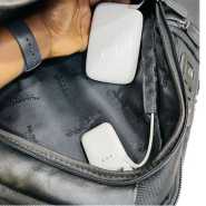 Numinous London Smart Backpack With Fingerprint & Power Bank – Black Backpacks TilyExpress